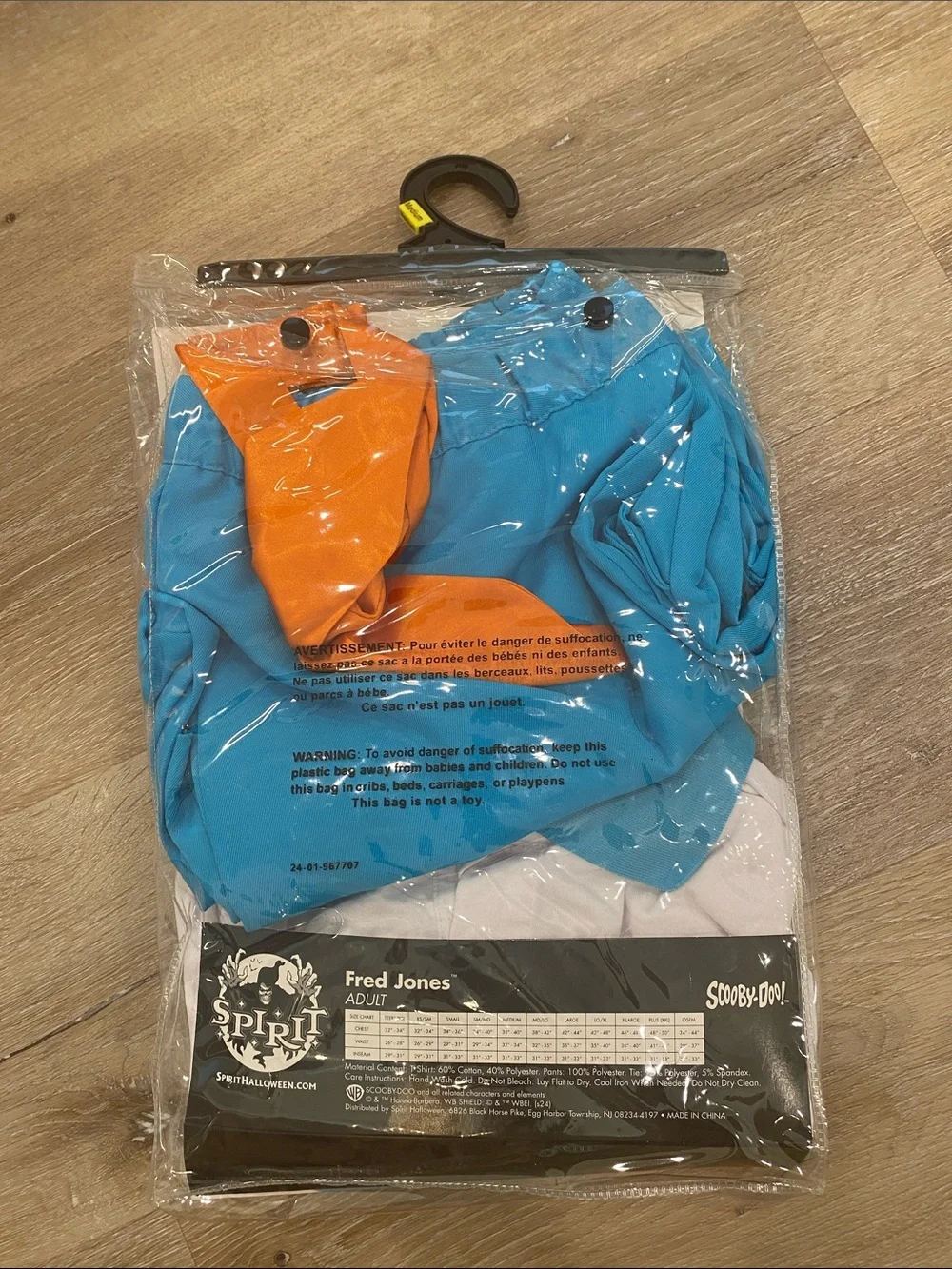 🆕 Scooby-Doo Costume Adult Size  MEDIUM Fred Jones Costume Cosplay 3 Piece - Picture 2 of 2